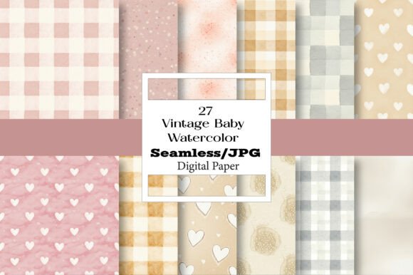 A Guide to Vintage Baby Watercolor Seamless Paper