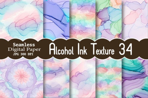 Alcohol Ink Texture Seamless Patterns: Your Creative Digital Toolkit