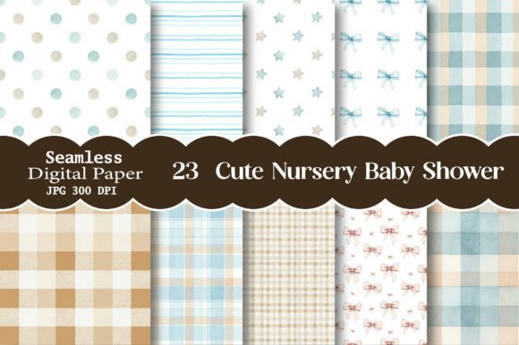 Cute Nursery Baby Shower Digital Paper: Your Ultimate Creative Toolkit