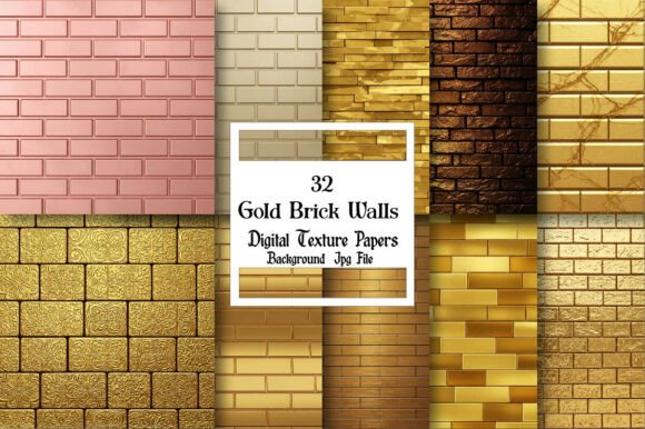Gold Brick Walls Digital Paper Texture: A Creative Toolkit