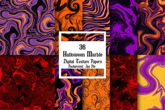 Halloween Marble Digital Papers: Your Secret Design Weapon