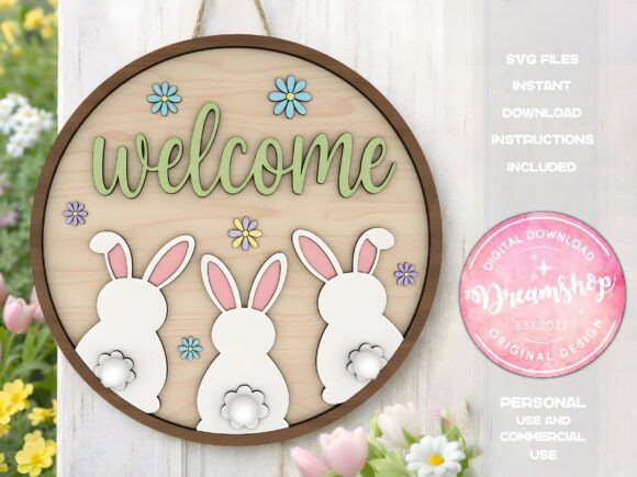 Happy Easter Bunny Door Hanger SVG: A Detailed Evaluation for Crafters