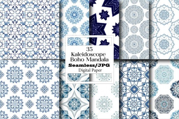 Kaleidoscope Boho Mandala Patterns for Creative Projects