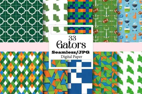 Seamless Gators Digital Paper Bundle: A Comprehensive Overview