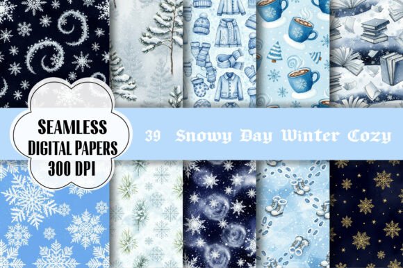 Snowy Day Winter Cozy Digital Paper: Your Ultimate Creative Toolkit