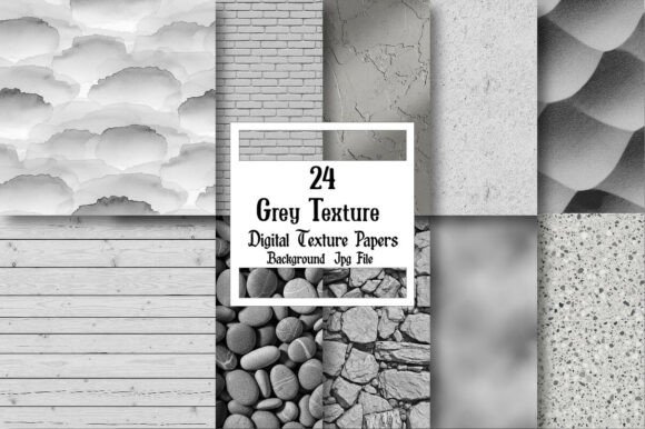 The Creative Power of Grey Texture Background Digital Paper