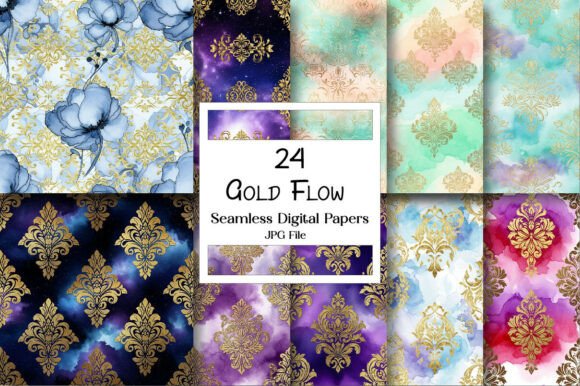 The Creative Revolution of Gold Flow Digital Paper