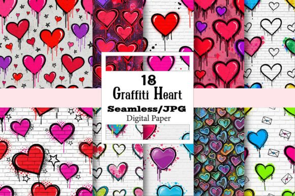 The Graffiti Heart Digital Pattern: Your Ultimate Creative Toolkit