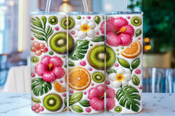 The Strategic Appeal of the Inflated Tropical Fruit Floral Tumbler Wrap