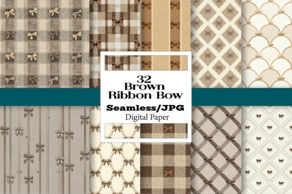 The Strategic Utility of the Brown Ribbon Bow Seamless Pattern