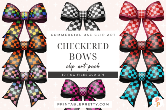 The Strategic Value of a Checkered Bows PNG Clipart Set for Modern Creators