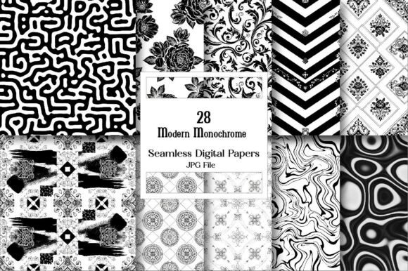 The Ultimate Creative Toolkit: Modern Monochrome Digital Paper Unleashed