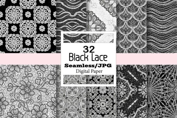 The Versatility of a Black Lace Seamless Pattern Background