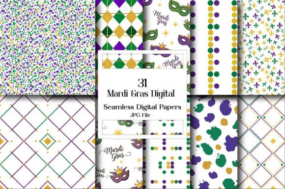 Unlock Creativity with a Mardi Gras Digital Paper Pack