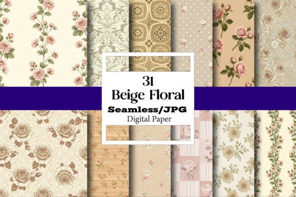 Unlocking Creativity: The Power of a Beige Floral Seamless Pattern Bundle
