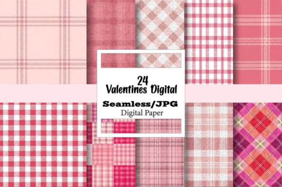 Valentines Digital Paper Backgrounds for Creative Projects